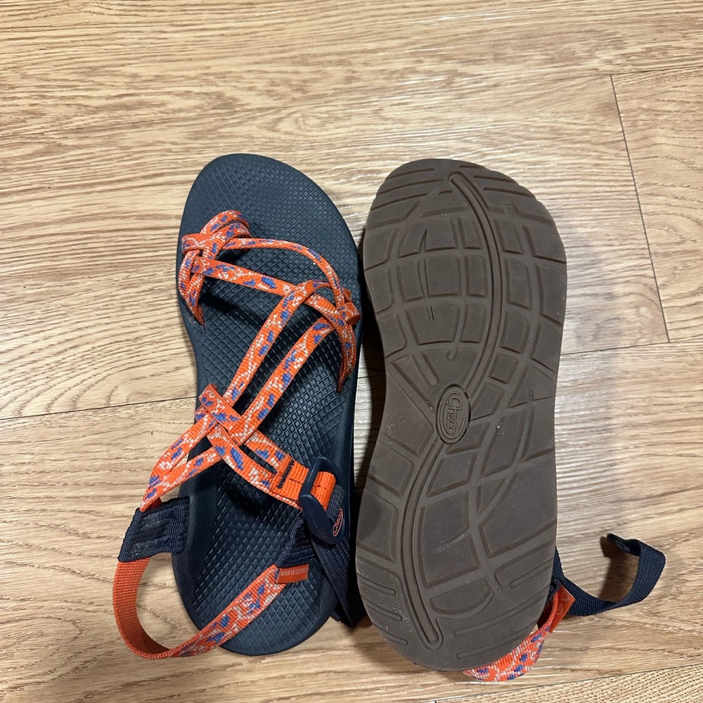 Chaco Women's Sandals - Navy and Orange
